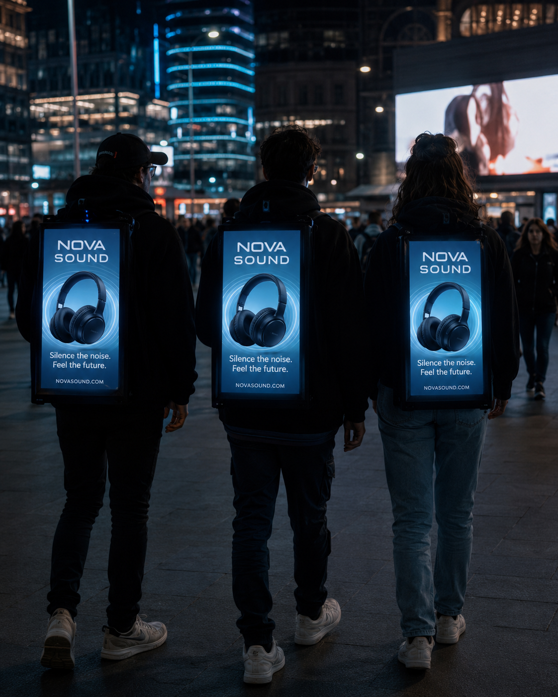 Mobiilne digitaalne reklaamekraan linnakeskkonnas